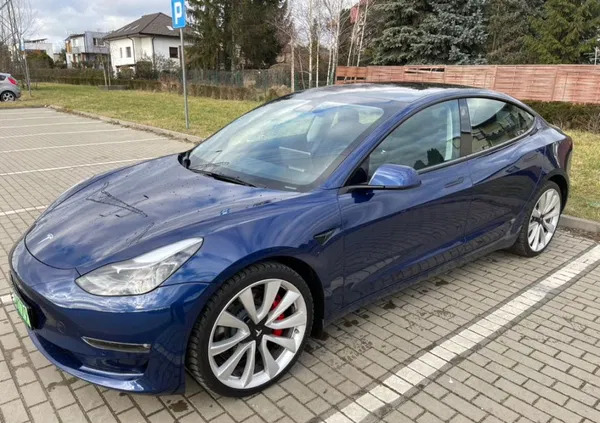 tesla wrocław Tesla Model 3 cena 185000 przebieg: 43000, rok produkcji 2022 z Wrocław